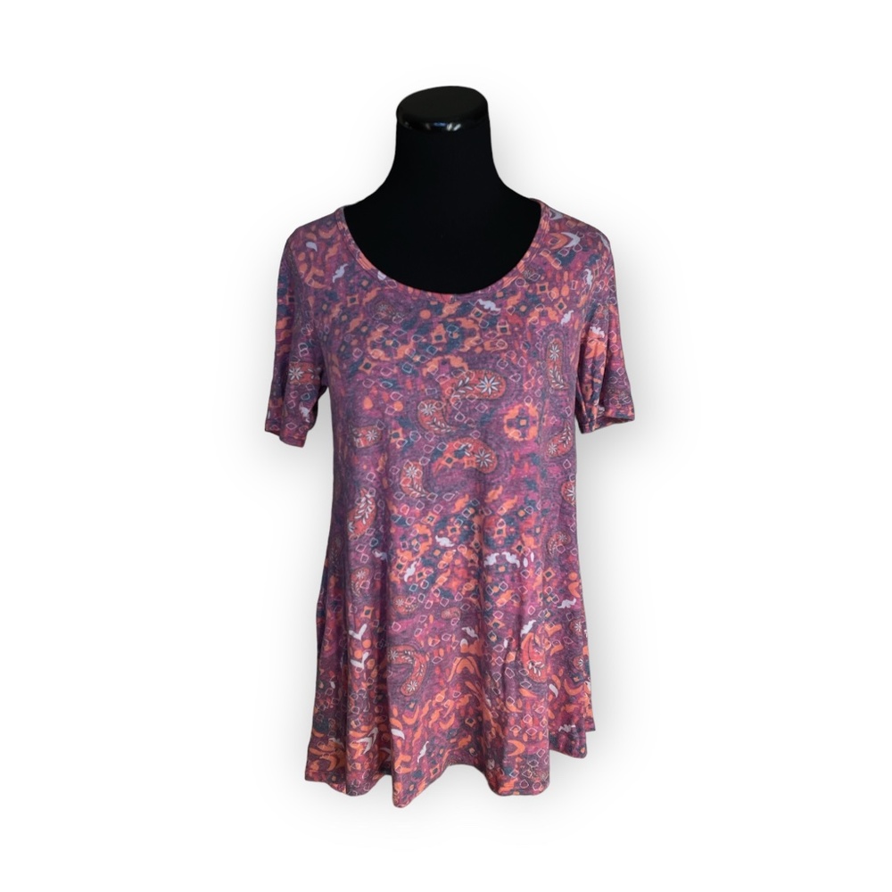 XXS LuLaRoe Perfect A-line Flowy Tee NEW Super Soft Floral Paisley XXSmall 00-4